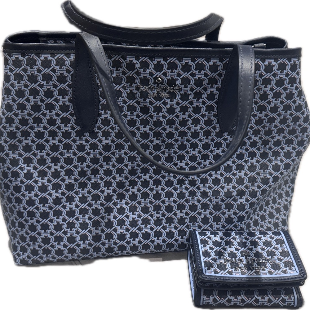 Stylish Black and Gray Patterned Women's Bag AND coin wallet!!!!